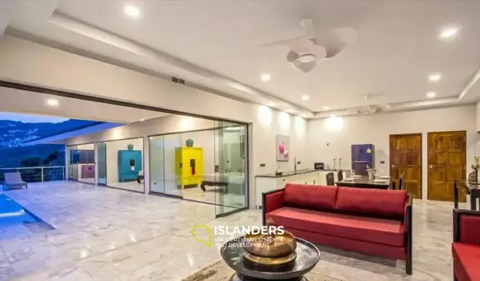 Villa de 3 dormitorios con piscina y vistas al mar en Chaweng
