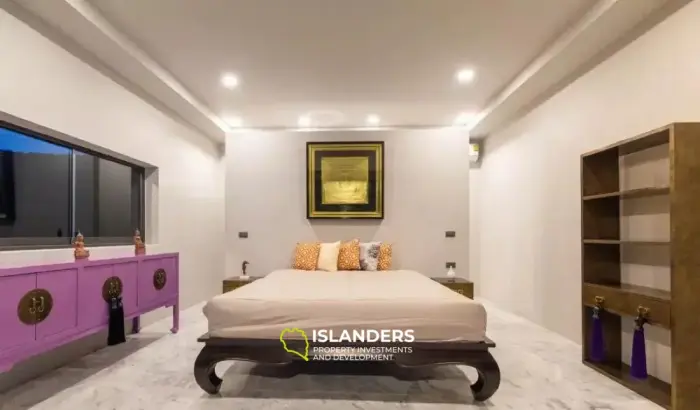 Villa de 3 dormitorios con piscina y vistas al mar en Chaweng