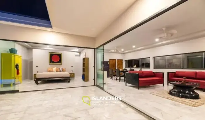 Villa de 3 dormitorios con piscina y vistas al mar en Chaweng