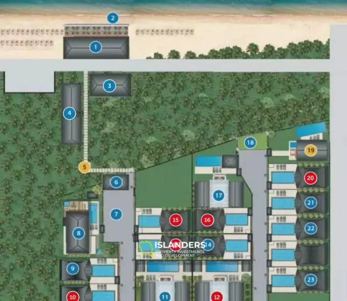 Villa mit 3 Schlafzimmern zum Verkauf im Ban Tai Estate