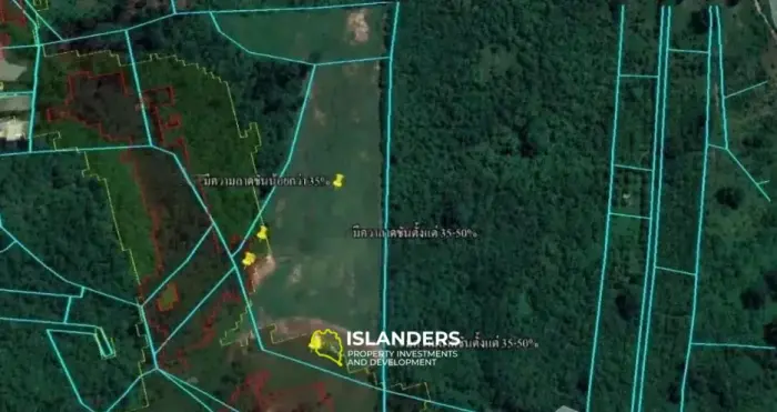 Wunderschönes 16-Rai-Land zum Verkauf in Bophut