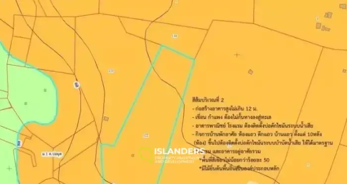 Wunderschönes 16-Rai-Land zum Verkauf in Bophut