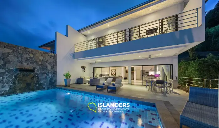 Modern, 3-Bedroom Chaweng Villa With Stunning Sea Views