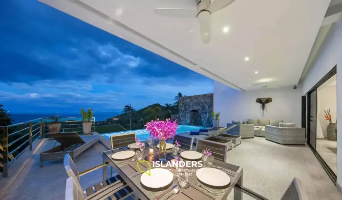 Modern, 3-Bedroom Chaweng Villa With Stunning Sea Views