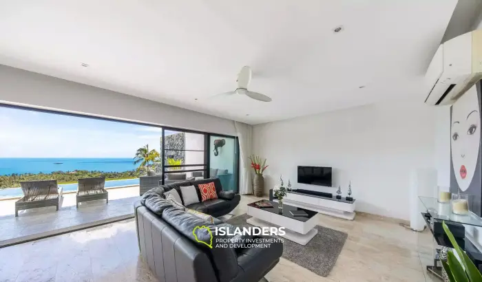 Modern, 3-Bedroom Chaweng Villa With Stunning Sea Views