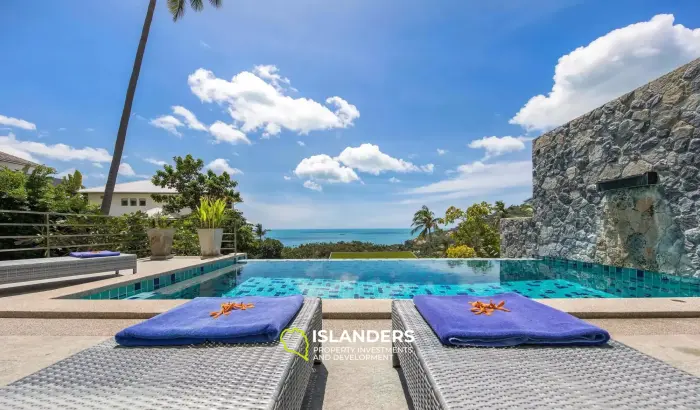 Modern, 3-Bedroom Chaweng Villa With Stunning Sea Views