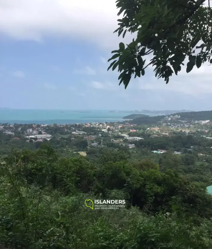 1 Rai, 3 Ngan Land mit Meerblick zum Verkauf in Bophut
