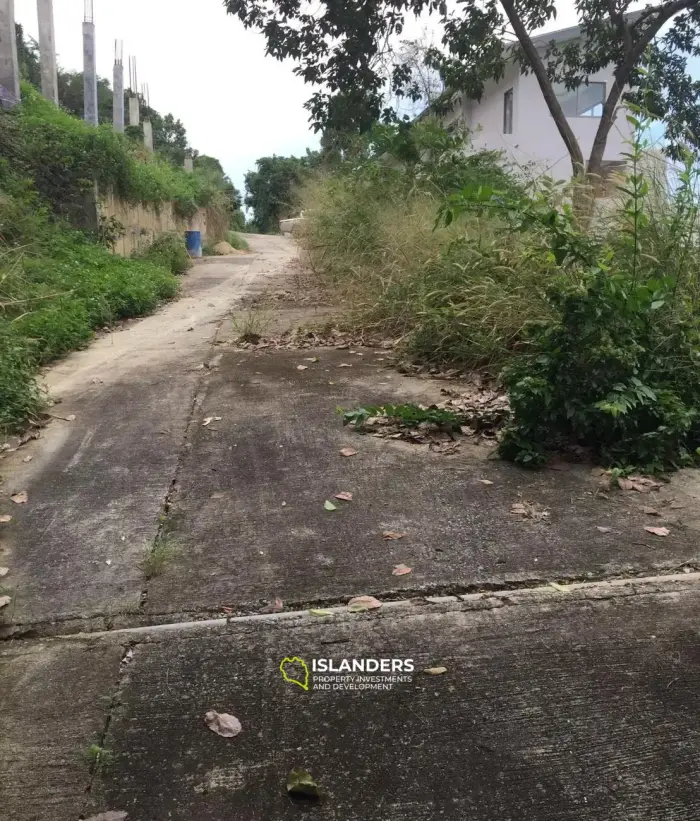 1 Rai, 3 Ngan Land mit Meerblick zum Verkauf in Bophut