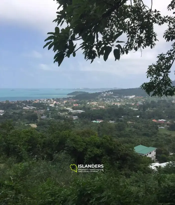 1 Rai, 3 Ngan Land mit Meerblick zum Verkauf in Bophut