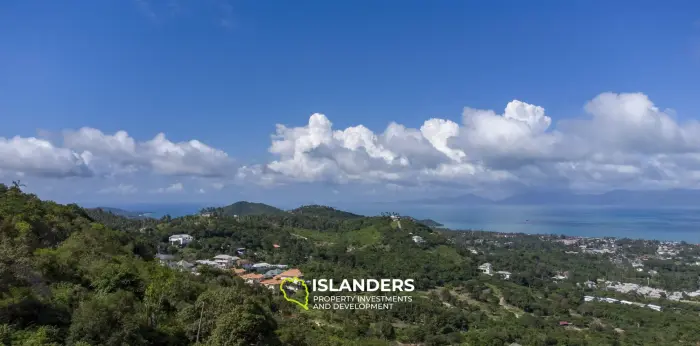 Grand terrain sur les collines avec une vue imprenable à vendre à Bo Phut