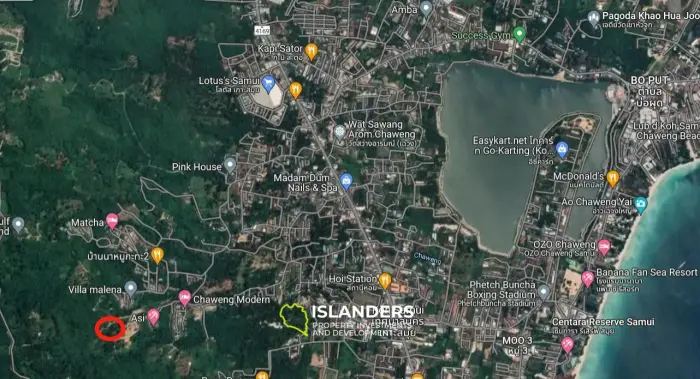 329 SqW Sea View Land in Bophut for Sale