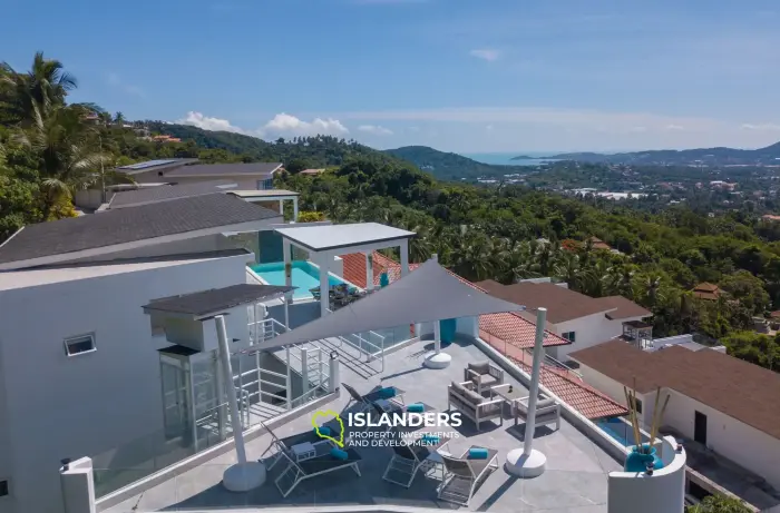 Villa de 5 chambres avec vue sur la mer à Bophut