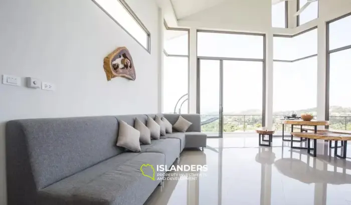 Villa unique avec piscine à Plai Laem avec une vue imprenable