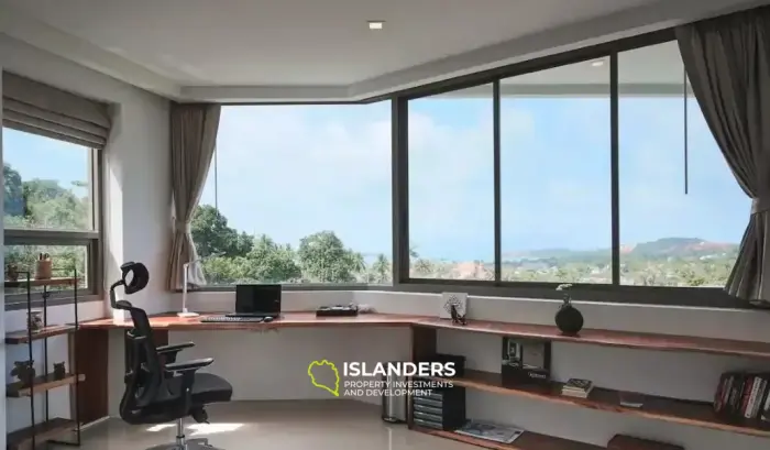 Villa unique avec piscine à Plai Laem avec une vue imprenable