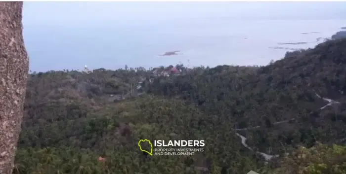 12 Rai Terrain avec vue sur la mer près de Overlap Stone Lamai