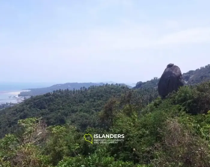 12 Rai Terrain avec vue sur la mer près de Overlap Stone Lamai
