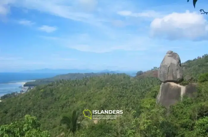 12 Rai Terrain avec vue sur la mer près de Overlap Stone Lamai
