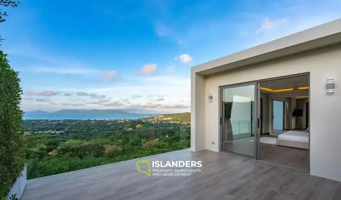 Brandneue Poolvilla mit 4 Schlafzimmern und Meerblick in Bophut
