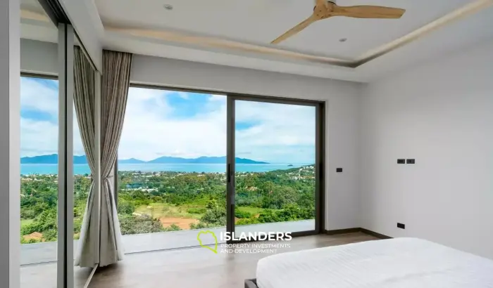 Brandneue Poolvilla mit 4 Schlafzimmern und Meerblick in Bophut