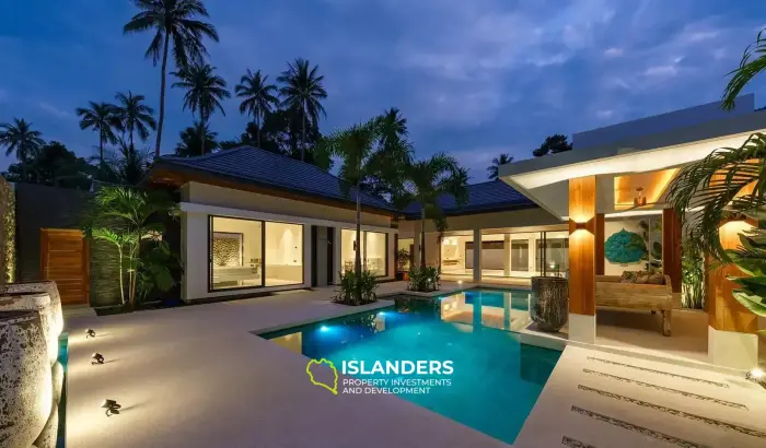 शांत मेनम घाटी में बाली शैली का 3 बेडरूम वाला विला