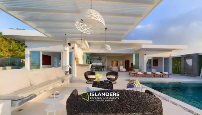 Beautiful 4-Bedroom Sunset Seaview Villa in Plai Laem