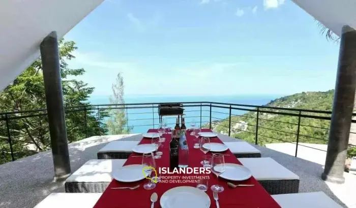 Unique Design 5-Bedroom Sea View Pool Villa in Chaweng Noi