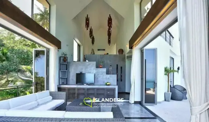 Unique Design 5-Bedroom Sea View Pool Villa in Chaweng Noi