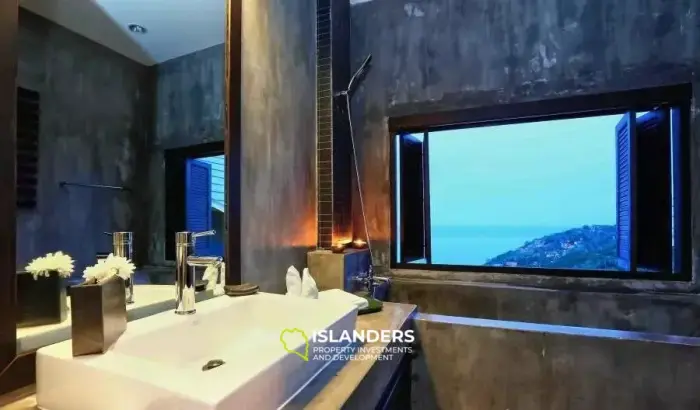 Unique Design 5-Bedroom Sea View Pool Villa in Chaweng Noi