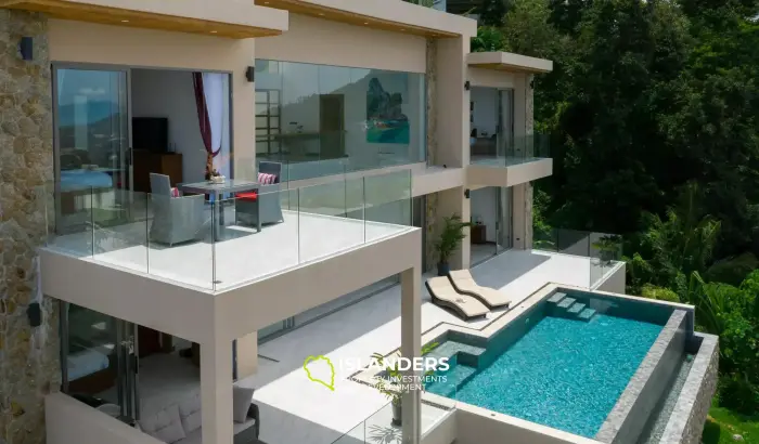 Spacious, Top-Tier 4-Bedroom Seaview Villa in Chaweng Noi