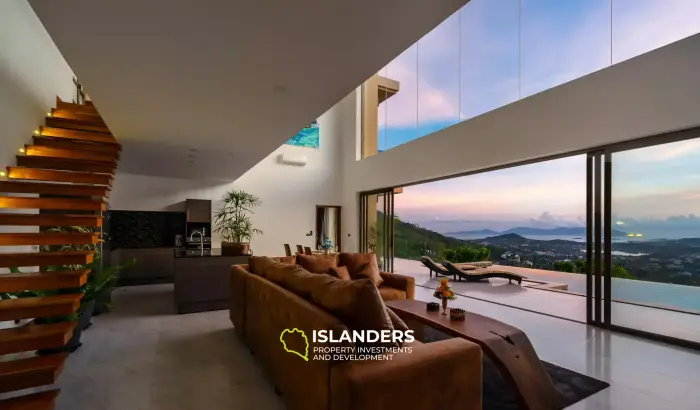 Spacious, Top-Tier 4-Bedroom Seaview Villa in Chaweng Noi
