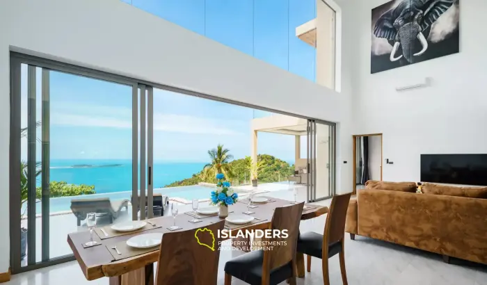 Spacious, Top-Tier 4-Bedroom Seaview Villa in Chaweng Noi