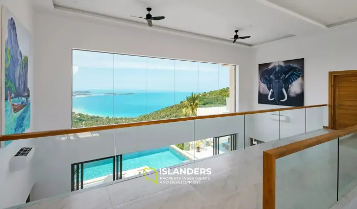 Spacious, Top-Tier 4-Bedroom Seaview Villa in Chaweng Noi