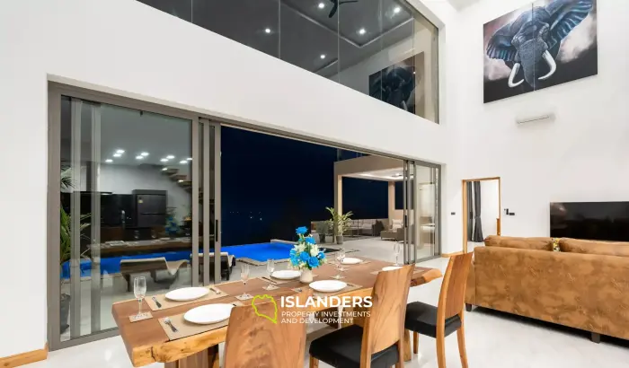 Spacious, Top-Tier 4-Bedroom Seaview Villa in Chaweng Noi