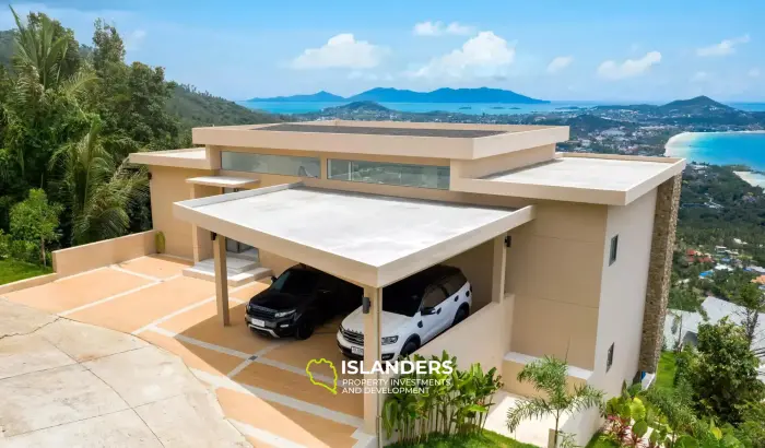 Spacious, Top-Tier 4-Bedroom Seaview Villa in Chaweng Noi