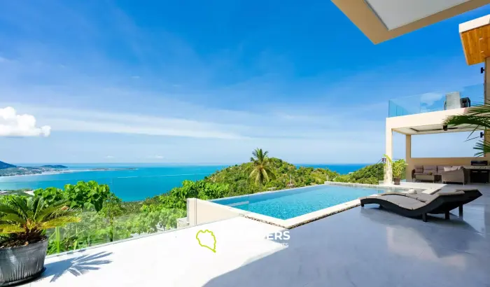 Spacious, Top-Tier 4-Bedroom Seaview Villa in Chaweng Noi