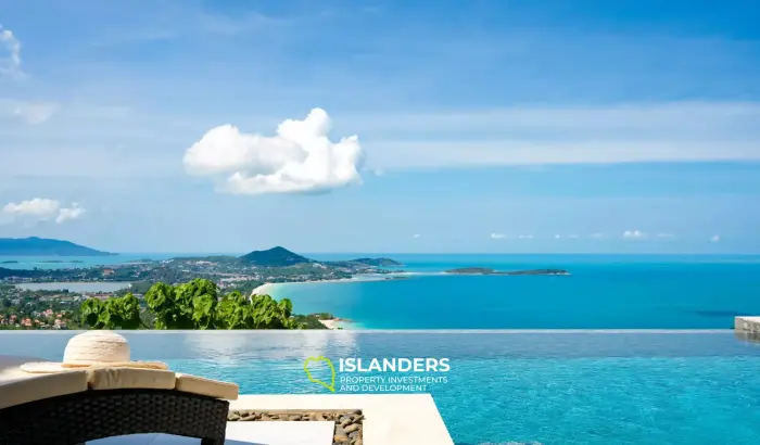 Spacious, Top-Tier 4-Bedroom Seaview Villa in Chaweng Noi