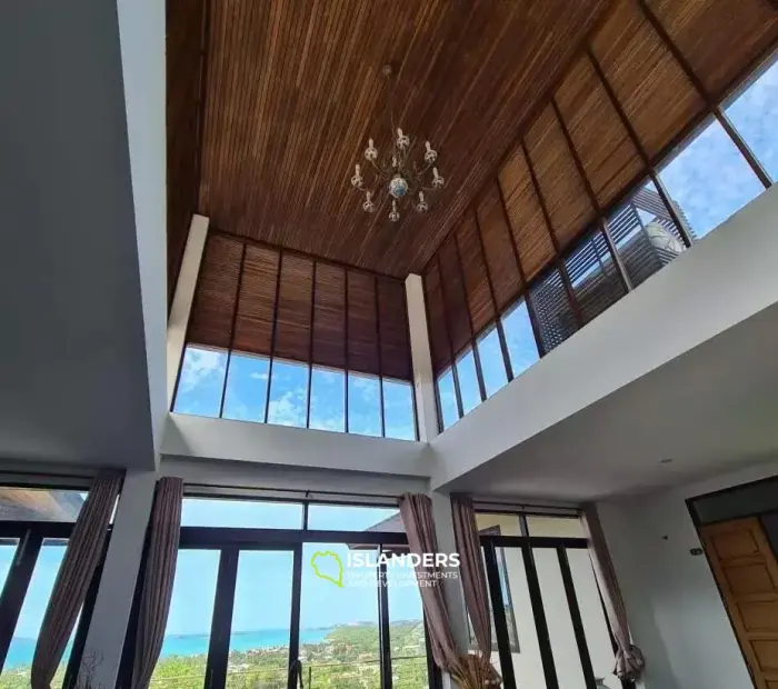 Atemberaubende Villa mit 4 Schlafzimmern und privatem Pool und Meerblick auf Koh Samui