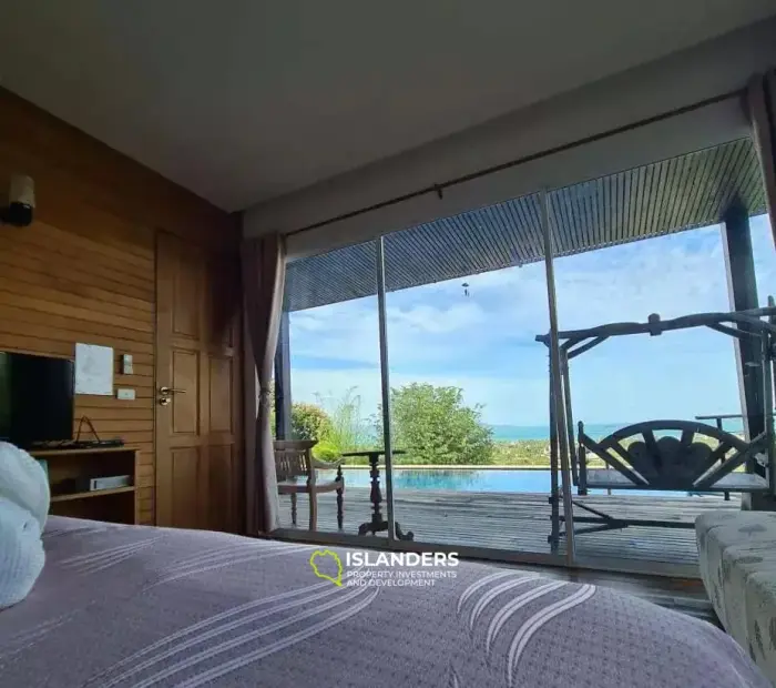 Atemberaubende Villa mit 4 Schlafzimmern und privatem Pool und Meerblick auf Koh Samui