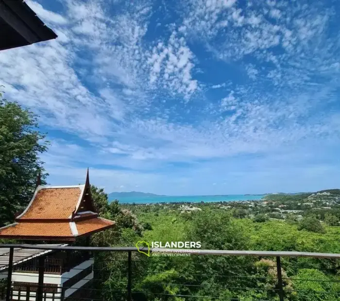 Atemberaubende Villa mit 4 Schlafzimmern und privatem Pool und Meerblick auf Koh Samui