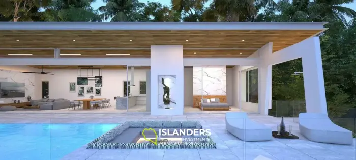 فيلا جديدة مكونة من 3 غرف نوم مطلة على البحر في ماينام سوي 1