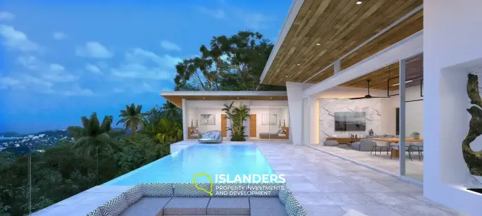 فيلا جديدة مكونة من 3 غرف نوم مطلة على البحر في ماينام سوي 1