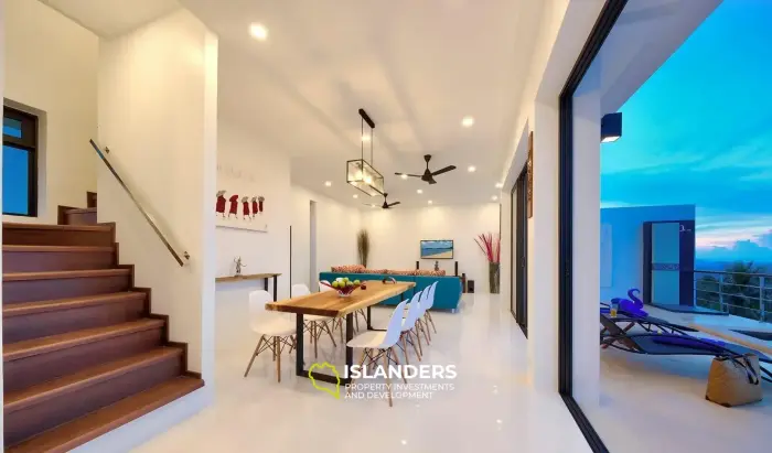 Amazing Sea View, 4-Bedroom Maenam Pool Villa