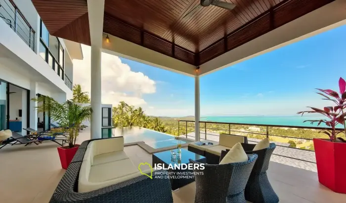 Amazing Sea View, 4-Bedroom Maenam Pool Villa