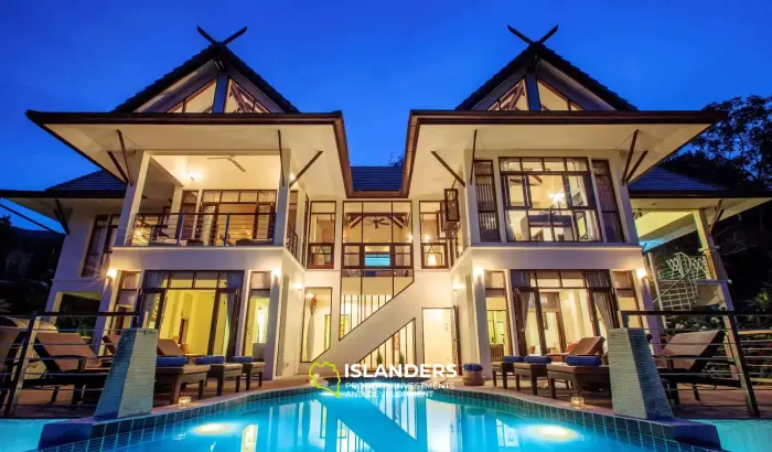 فيلا مذهلة مكونة من 5 غرف نوم على جانب التل مع إطلالة على البحر في ماينام