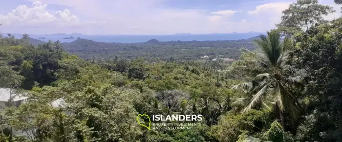 Große Villa mit Meerblick in 12 Rai Land in Lipa Noi