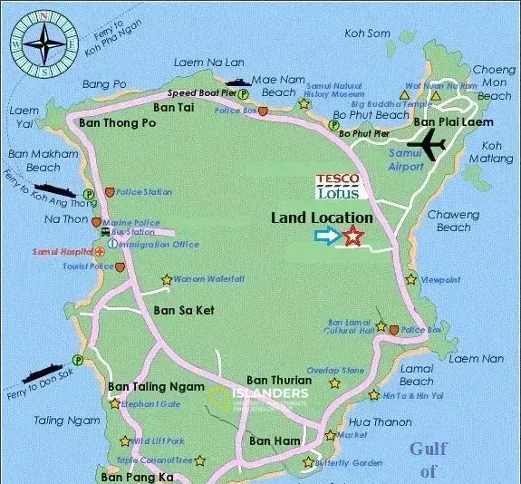 Terrain à vendre sur l'île de Samui
