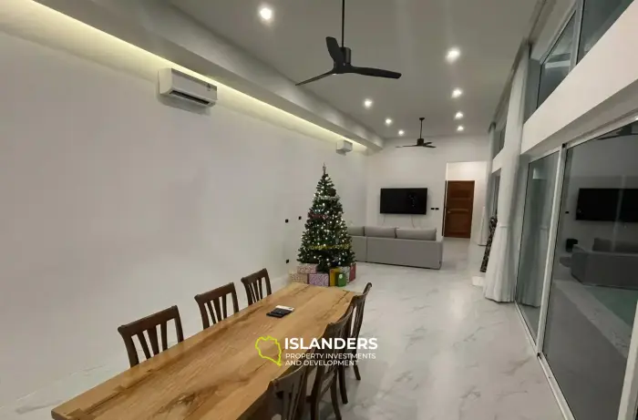 Villa de 2 chambres dans le village calme de Taling Ngam à louer
