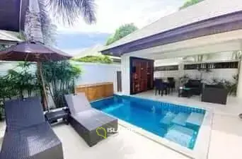 Villa de 1 dormitorio con piscina privada en alquiler en Plai Laem