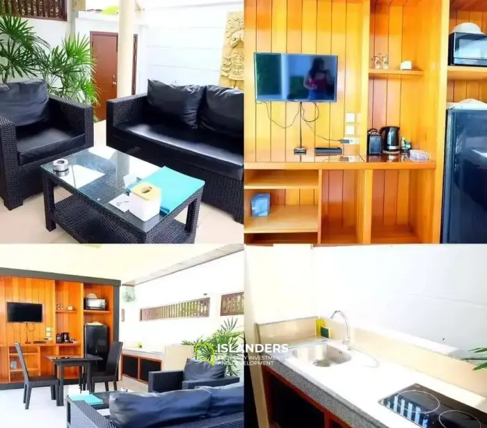 Villa de 1 dormitorio con piscina privada en alquiler en Plai Laem