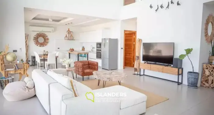 vues imprenables depuis cette immense villa de 3 chambres avec piscine à Bophut Hill